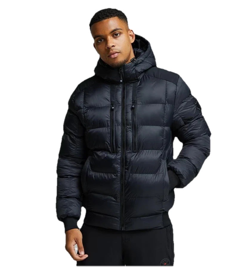 Zavetti Canada Anvox Puffer Bomber Jacket Mens Black M