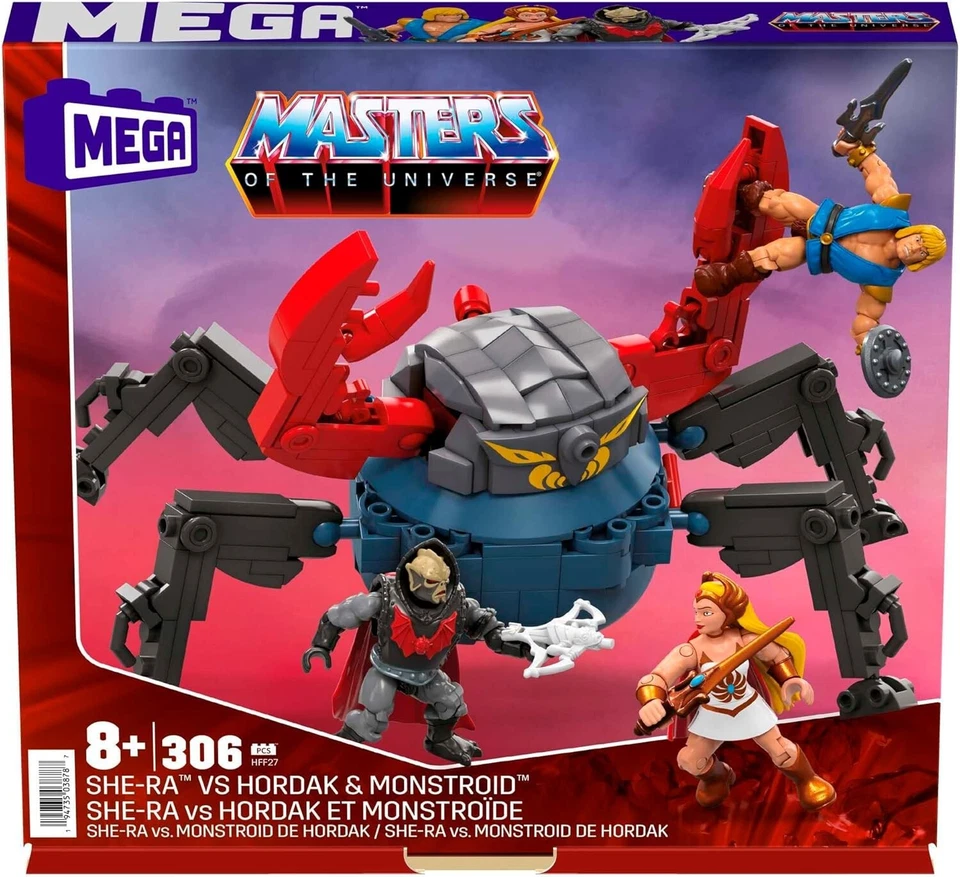 MOTU Mega Construx She-Ra vs Hordak & Monstroid set di costruzione - NUOVO & IMBALLO ORIGINALE