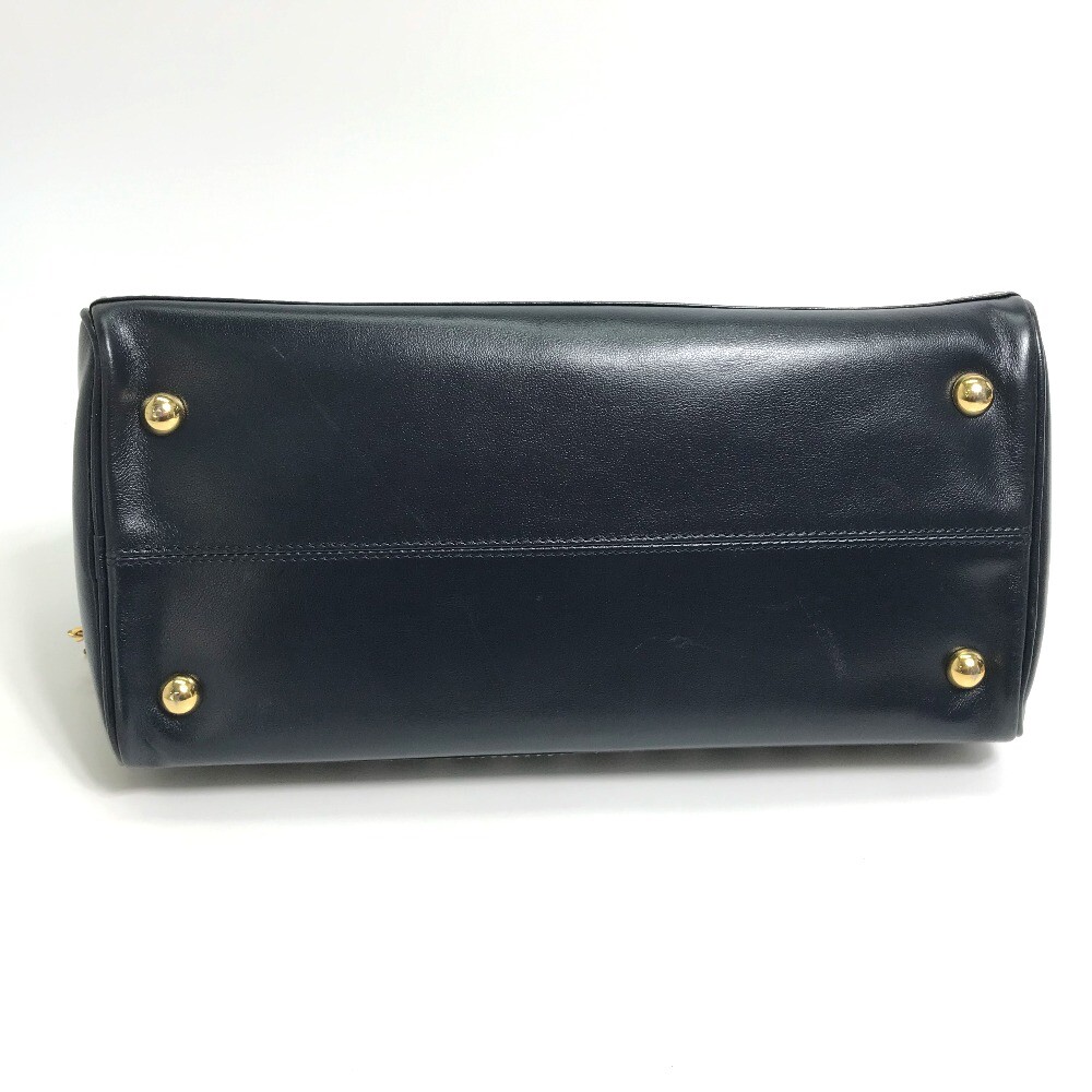 YVES SAINT LAURENT Y Motif Borsa a mano con cinturino bianco blu navy