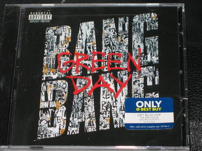 GREEN DAY - Bang Bang - 2 Track EXCLUSIVE BEST BUY CD w/ Letterbomb LIVE! RARE!