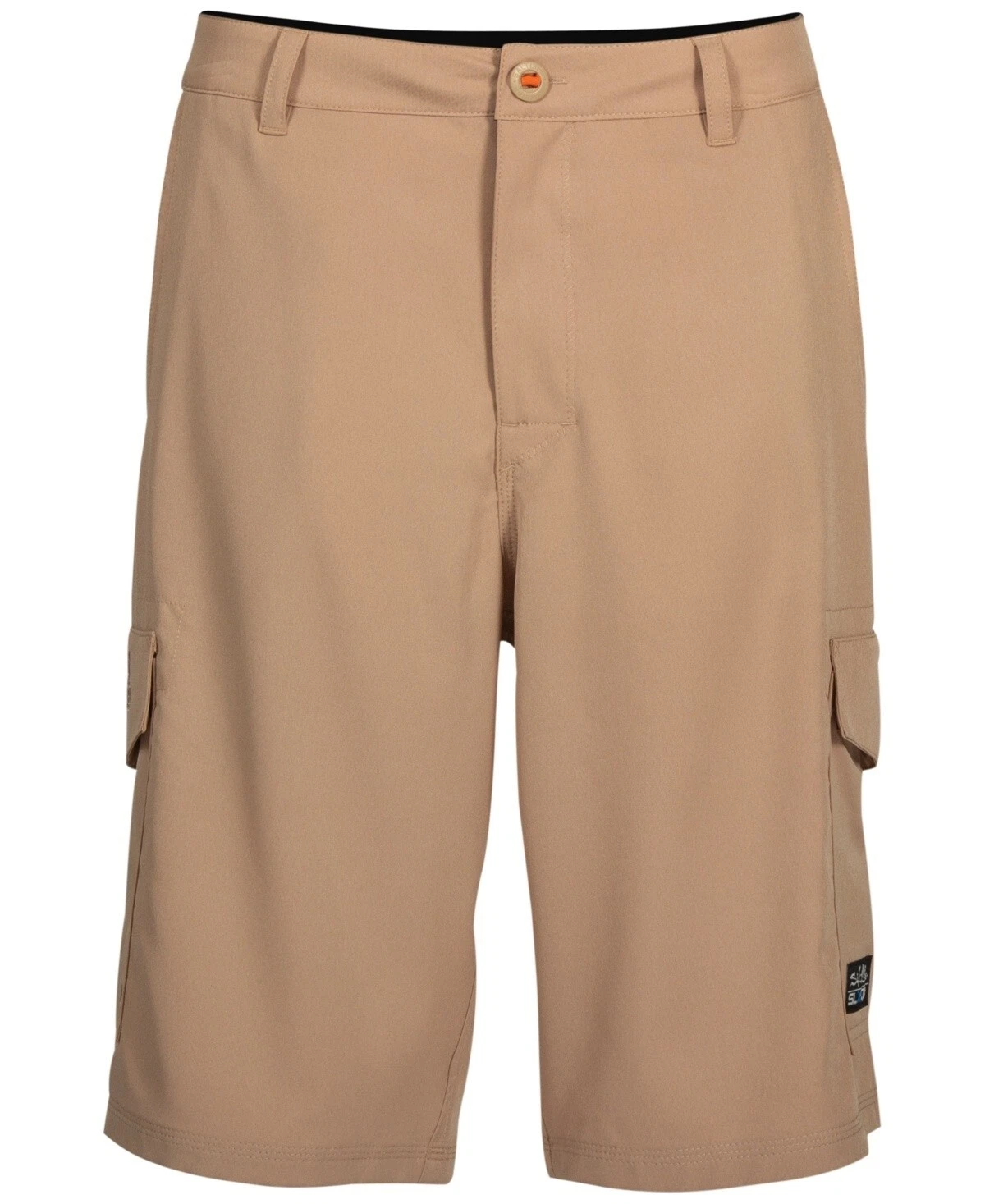 38 Salt Life Mens Transition Hybrid Taupe SLX-QD Performance 10" Cargo Shorts