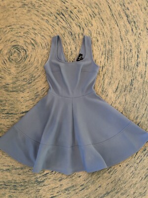 Lulus Blue Fit & Flare Party Dress Small | eBay