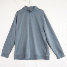 Hickey Freeman 1/4 Zip Pullover Mens Large Activewear Golf Mock Neck Long Sleeve