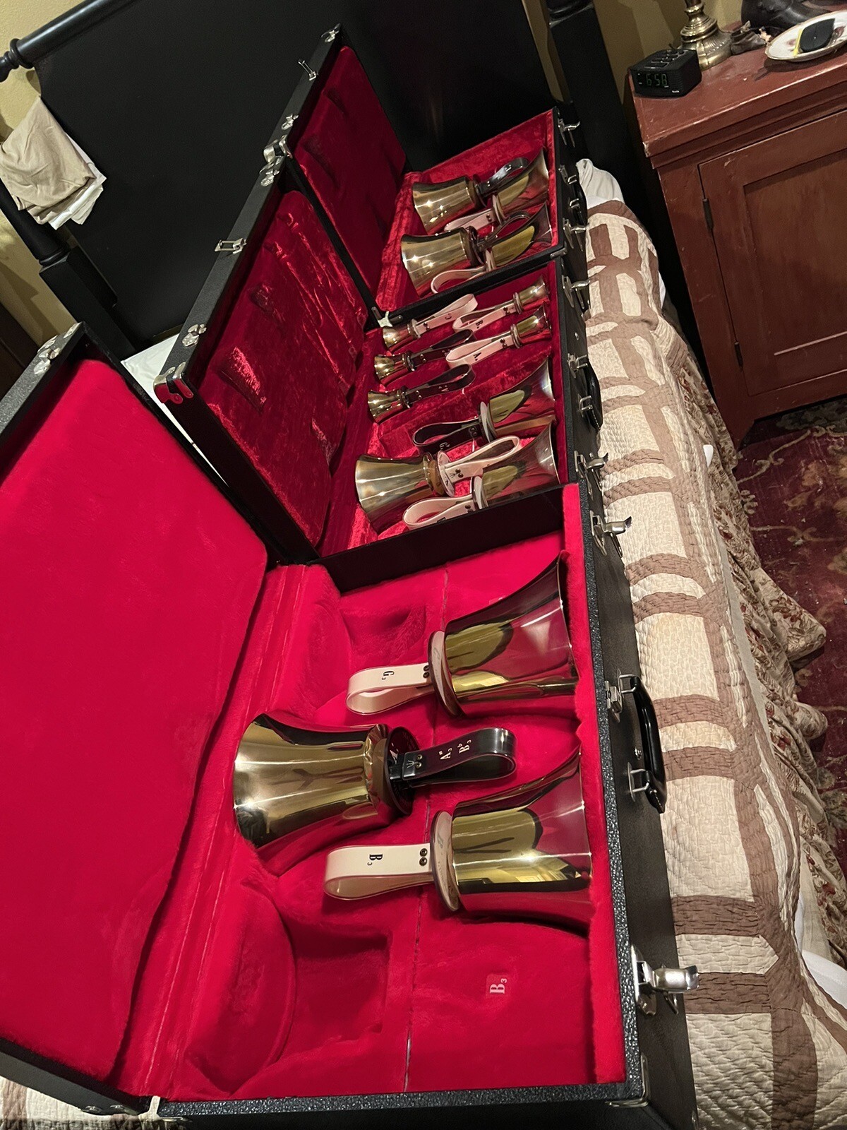 Set of 15 Malmark Bronze Brass Handbells Hand Bells eBay