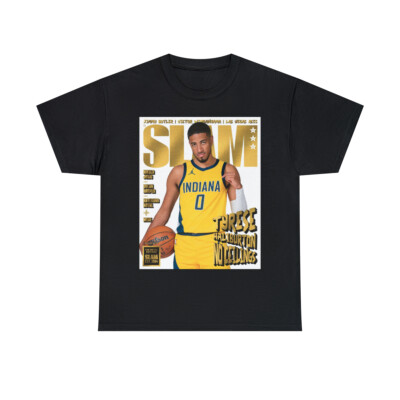 Tyrese Haliburton Indiana Pacers NBA Slam Cover Tee Shirt