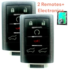 2 For 2007 2008 2009 2010 2011 2012 2013 2014 GMC Yukon Models Key Fob Remote