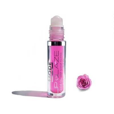 MODE Lip Glaze Kiss From A Rose Flavored Lip Gloss Roll On Yummy Sheer Shine  