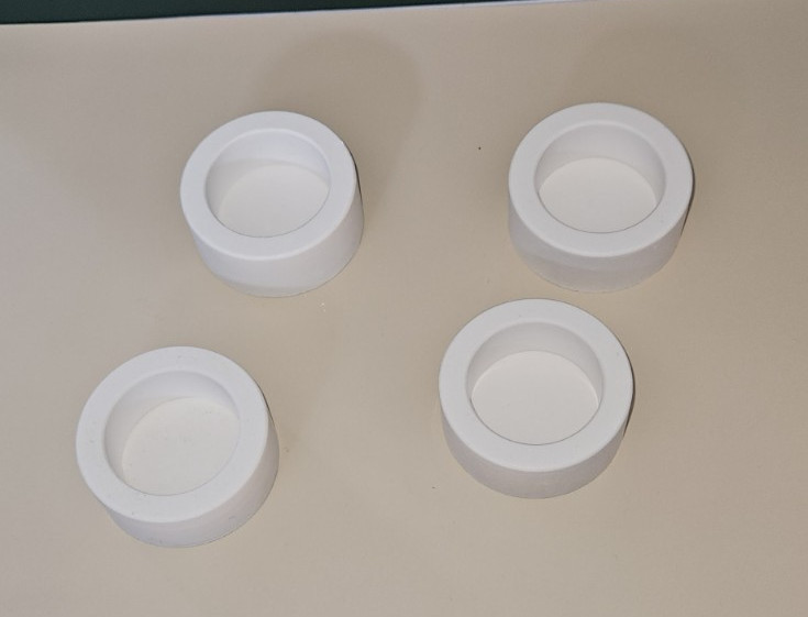 4 stück Teelichthalter aus Beton Teelicht