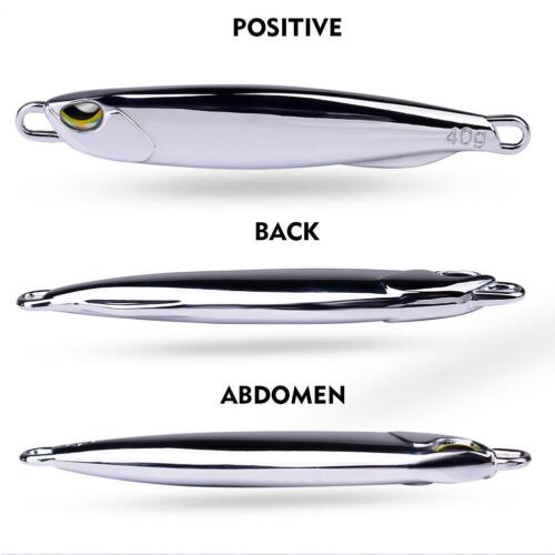 1pc Electroplated Metal Jigs Fishing Lures with Hooks 10g-40g C2R3 R7X7 M2M7 - Bild 9 von 21