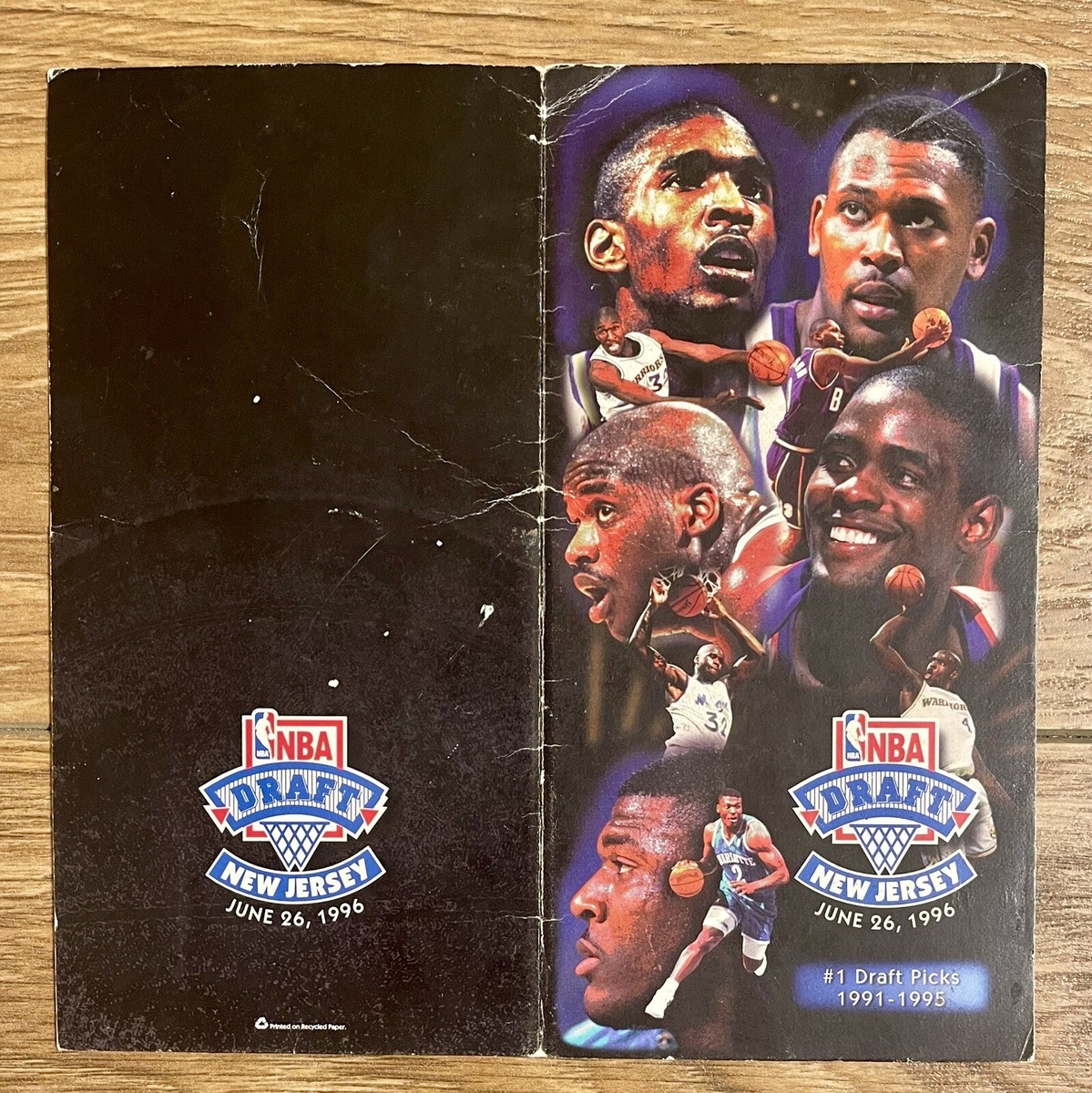 1996 NBA DRAFT TICKET HOLDER GIVEN W/PURCHASE/IVERSON-KOBE BRYANT