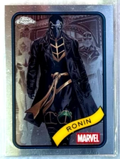 Ronan 2025 Topps Chrome Marvel  Ronin Base Chrome Card-#4 Avenger's End Game