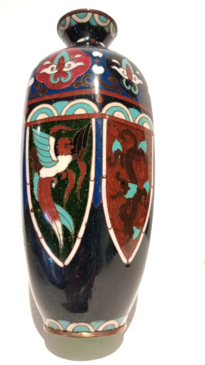 日本景泰蓝龙在日本古董花瓶| eBay