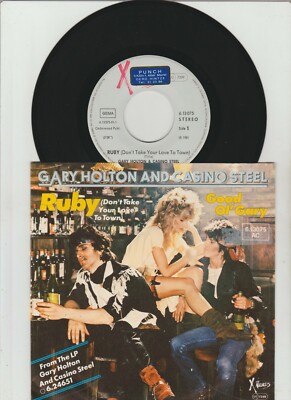 7'' - GARY HOLTON and CASINO STEEL - Ruby ( Promo Cover rar ! )