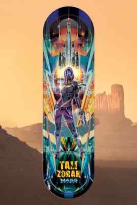Mass Effect Tali Zorah Normandy SSV Skateboard Deck Figure Board N7 SIGNED