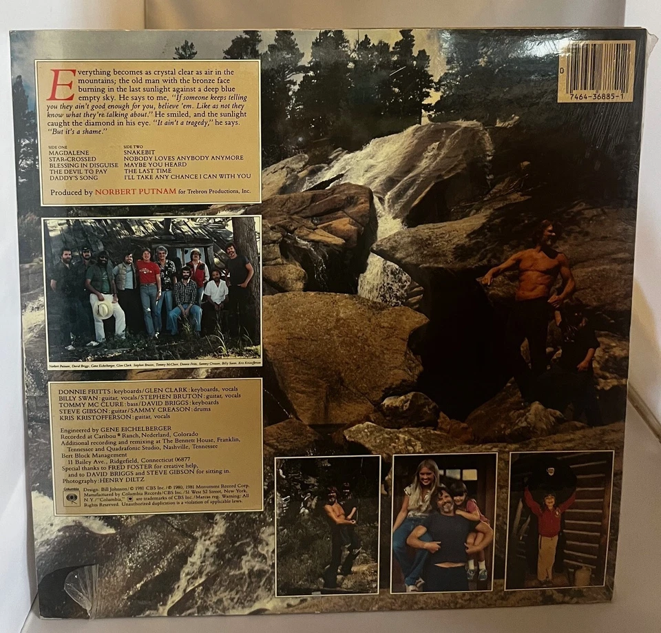 Kris Kristofferson “To The Bone” COLUMBIA Records JZ36885—1981 - Image 2 of 2