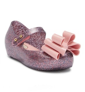 mini melissa glitter sandals