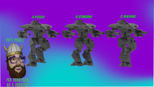 Bruin Alternate Mech Model For Battletech 6mm...