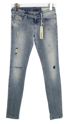 Diesel Skinzee-Low Super Slim-Skinny 0851G Stretch Jeans Damen W26/L32 Blau - Bild 1 von 4