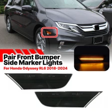 2x Front Bumper Lamp LED Side Marker Light Lamp For Honda Odyssey RL6 2018-2024
