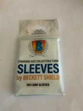 100 Beckett Shield Soft Sleeves Sports & Gaming Cards FREE SHIP READ DESCRIPTION