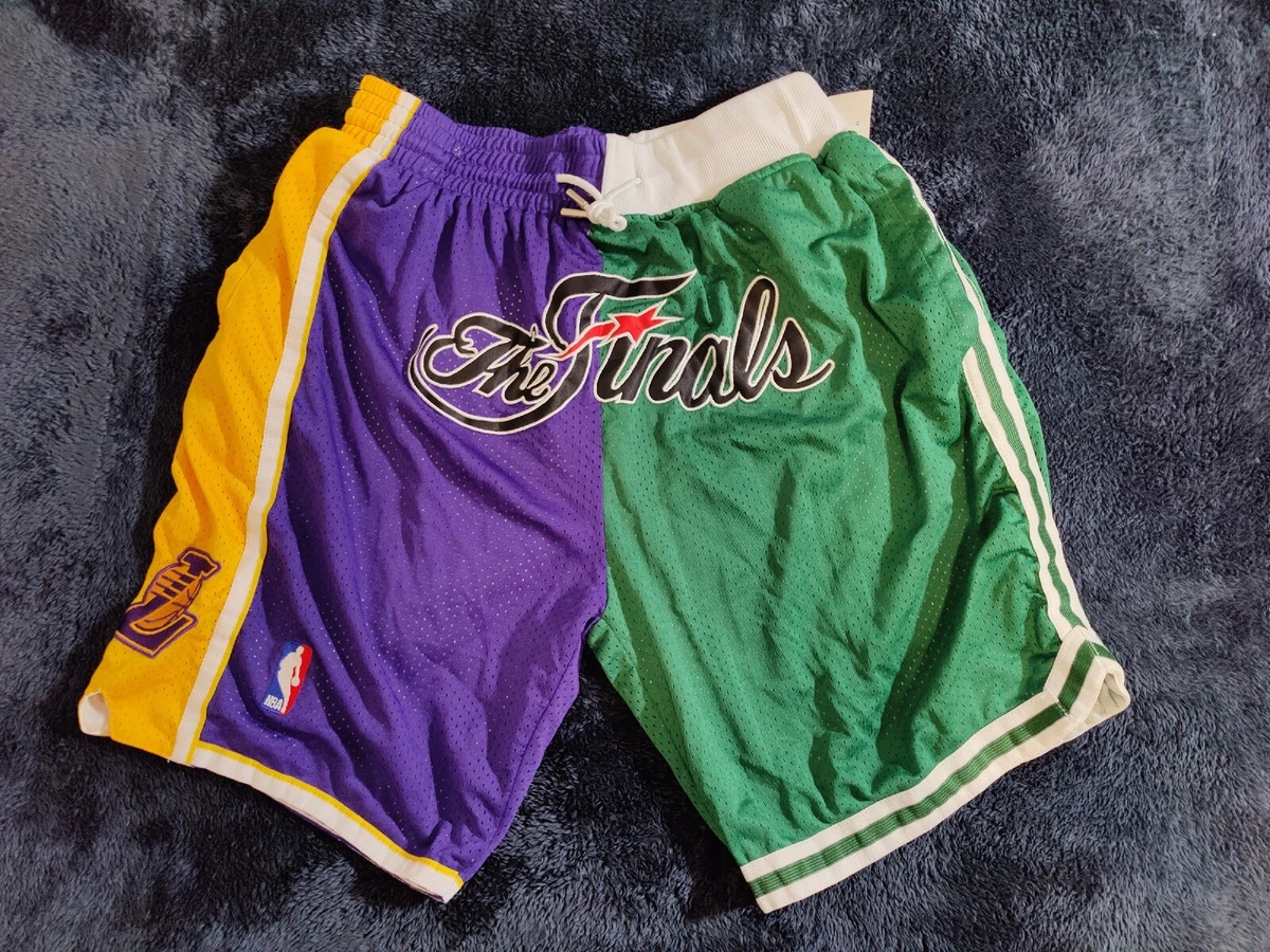 JUST DON x LAKERS CELTICS NBA Finals 2008 Shorts 🔥🔥 Mitchell & Ness  RARE XL