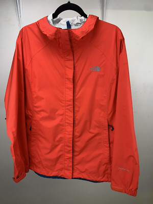 The North Face Venture Jacket Womens Size XL Red Nylon Windbreaker A57Y