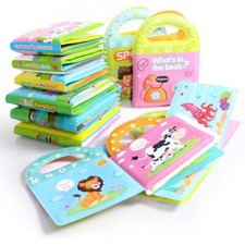 Water Bath Book Toy for Babies, 10 Themes Floating Learning Animal Count  Sport
