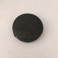 VINTAGE 38.4MM LEATHER PUSH ON LENS CAP FOR MEDIUM OR LARGE FORMAT BRASS LENSES