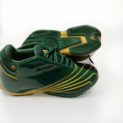 Adidas T-Mac 2.0 Restomod Gold Green Basketball Shoes Men s Sz 11 Womens 12 SVSM