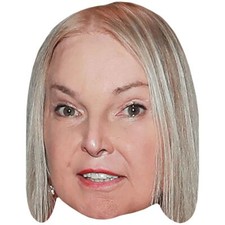 India Willoughby Blonde Celebrity Mask, Flat Card Face, Fancy Dress Mask