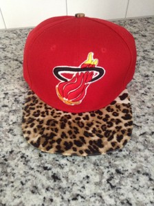 miami heat adjustable hat