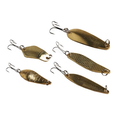 5PCS Sinking Fisch Glitter Haut Minnow Angeln Bass Harte Künstliche