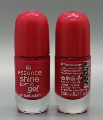 2x Essence: Gel Nail Polish - Nagellack - 12 Thank Goodness - 2x 8 ml