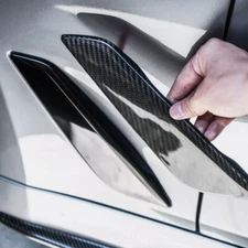 Carbon Fiber Side Fender Air Vent Trims For 2018-2023 BMW 5 Series G30 G31 M550i