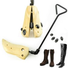Boot Stretcher Adjustable Wood Shaper Cowboy Women Shoe Tree Boots Mens Shoes