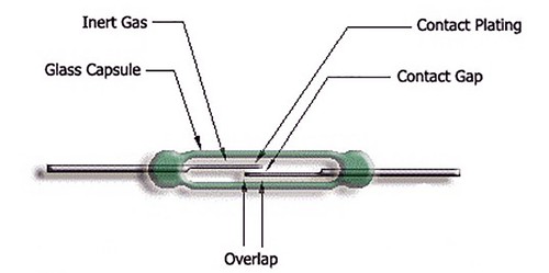 10pcs Reed Switch Normally Open Magnetic Induction - Picture 2 of 3