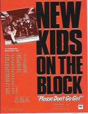 Jordan Knight NEW KIDS ON THE BLOCK 1988 Promo Trade Ad &ndash; Original Rock Music Ad