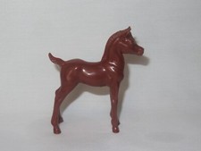 Vintage Hartland Plastics 6" Dark Brown Thoroughbred Arabian foal 1970's