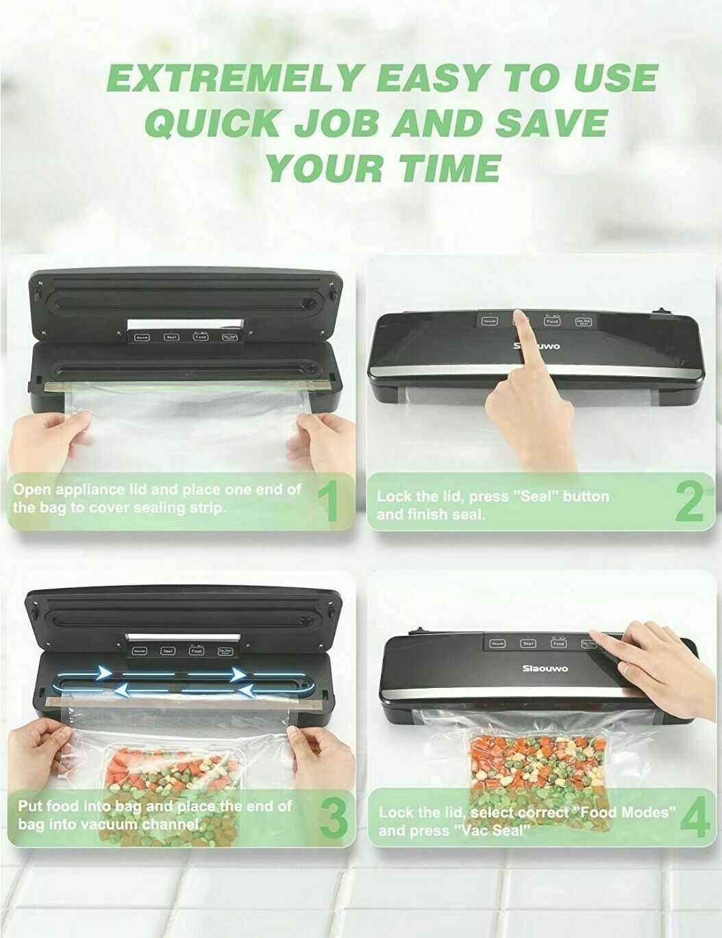 how to use slaouwo v2 vacuum sealer