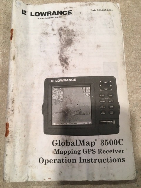 Lowrance Globalmap 3500c Global Map GPS Receiver Original Owners Manual