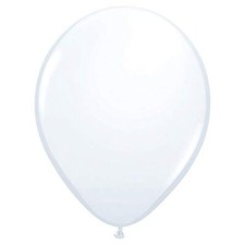 Qualatex 5" White Latex Balloons 100ct 