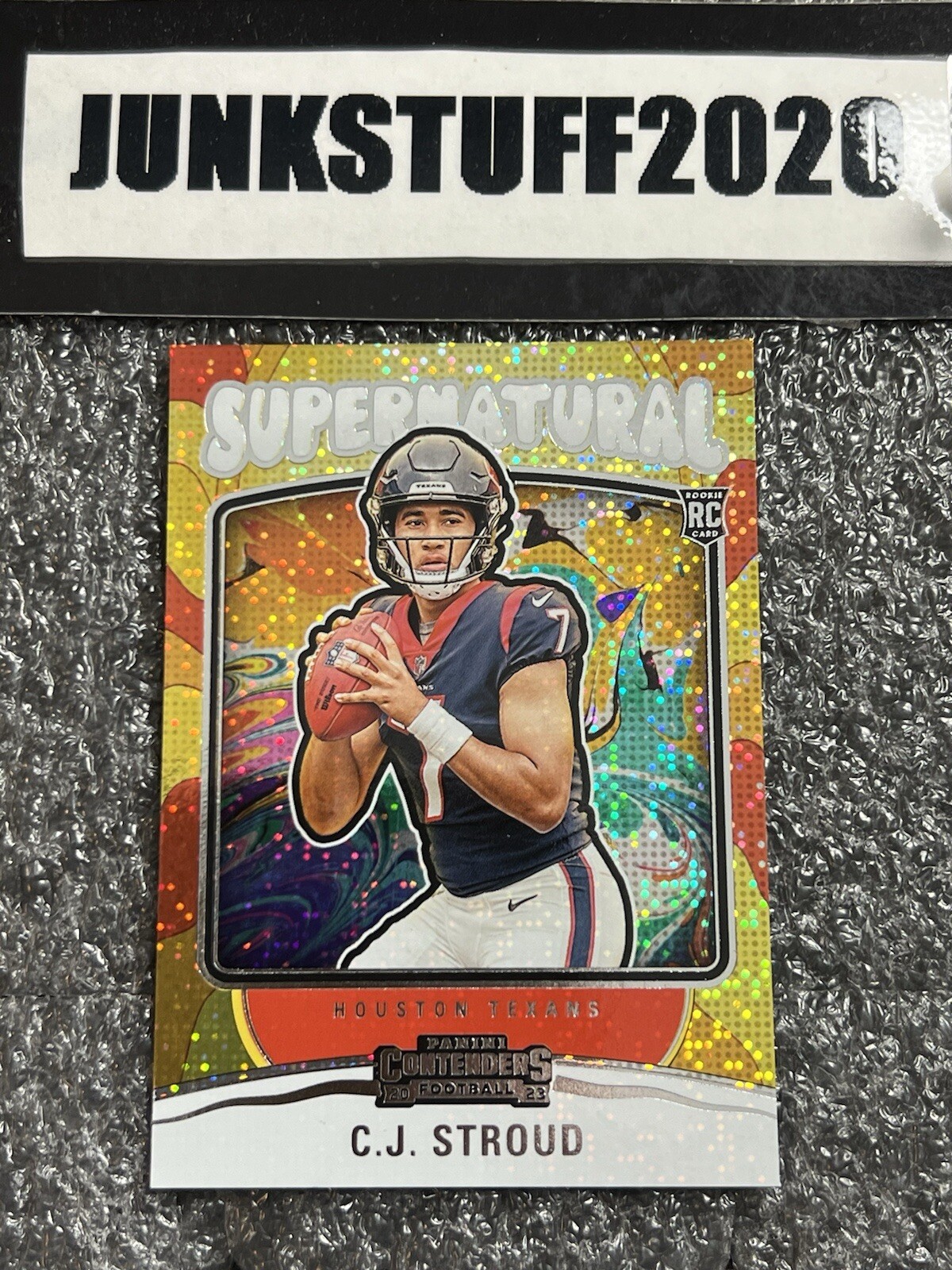 2023 Contenders CJ Stroud Holo Supernatural Ticket Rookie RC Texans C.j. #19