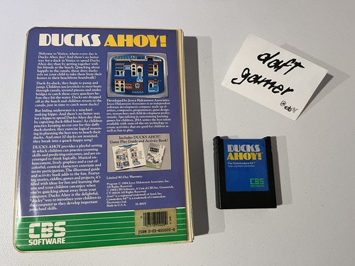 Ducks Ahoy Game Cartridge (Clamshell Commodore 64) - Picture 2 of 2
