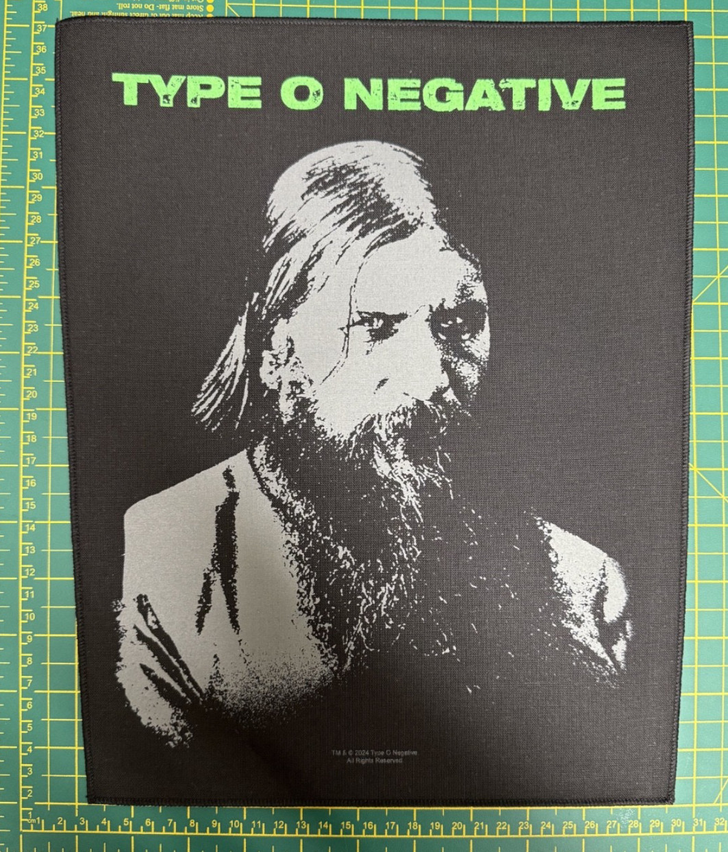 Type O Negative Dead Again Large Size Sew On Back Patch Officially Licensed