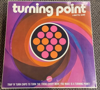 Mattel Turning Point Board Game 1969 Vintage Strategy Tabletop Game 5436 Vintage