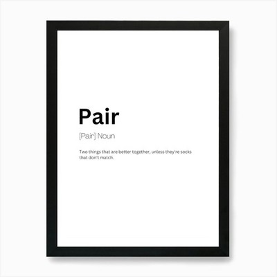 Paar Definition Bedeutung Kunstdruck gerahmt Wandbild Poster Leinwanddruck Bild