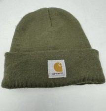 Carhartt One Size Unisex Olive Stretch Winter Knitted Beanie Hat