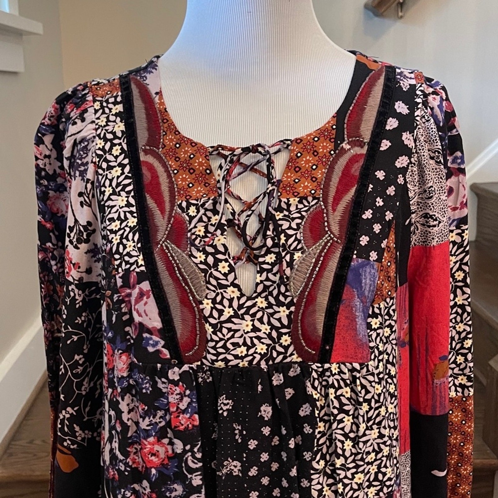 Anthropologie Arcata Patchwork Pattern Dress by O… - image 3