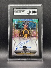 2023 Bowman Ethan Salas Auto Mega #BCMA-ES Padres Top Prospect 🔥🔥