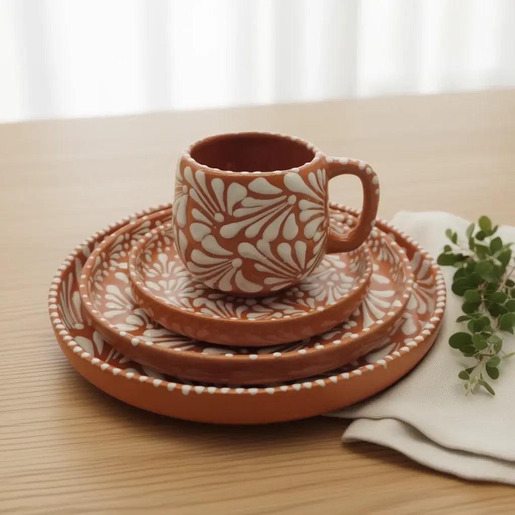 | Brown & White 4-piece